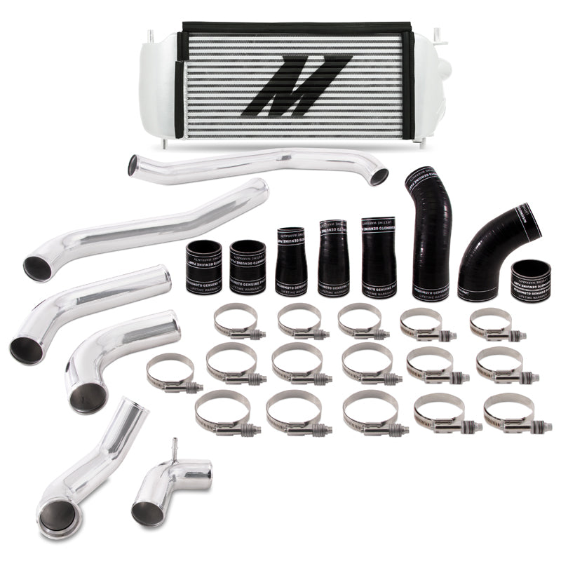 2017-Ford-F150-3.5L-Ecoboost-Performance-Intercooler-Kit---Silver-Cooler-Polished-Pipes