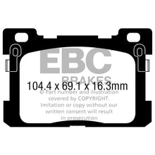 Load image into Gallery viewer, 2017-Genesis-G90-5.0L-Yellowstuff-Rear-Brake-Pads