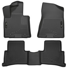 Load image into Gallery viewer, 2017-Kia-Sportage-Weatherbeater-Front-And-Second-Row-Black-Floor-Liners