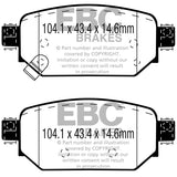 EBC DP23081 Greenstuff 2000 Series Sport Brake Pads
