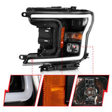 Load image into Gallery viewer, 2018-2019-Ford-F-150-Projector-Plank-Style-H.L.-Black-Amber-(Without-Switchback)