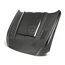 Load image into Gallery viewer, 2018-2019-Ford-Mustang-Ram-Air-Double-Sided-Carbon-Fiber-Hood