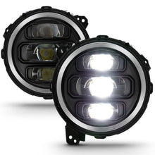 Load image into Gallery viewer, 2018-2019-Jeep-Wrangler-Full-Led-Projectorh.L-Black