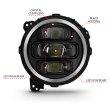 Load image into Gallery viewer, 2018-2019-Jeep-Wrangler-Full-Led-Projectorh.L-Black