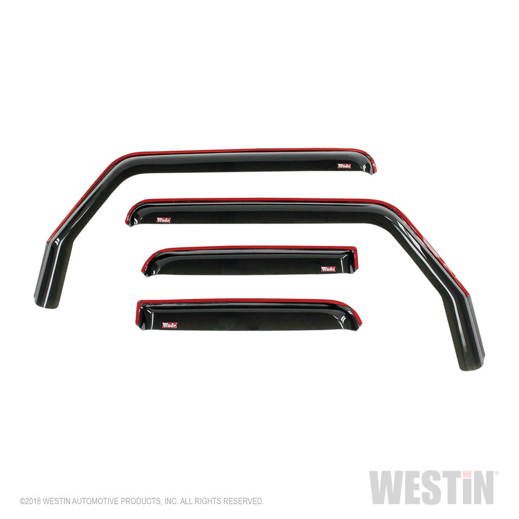 2018-2019-Jeep-Wrangler-Jl-Unlimited-Wade-In-Channel-Wind-Deflector-4Pc---Smoke