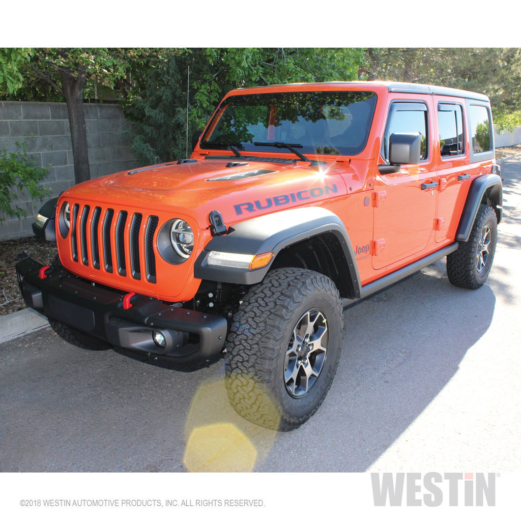 2018-2019-Jeep-Wrangler-Jl-Unlimited-Wade-In-Channel-Wind-Deflector-4Pc---Smoke