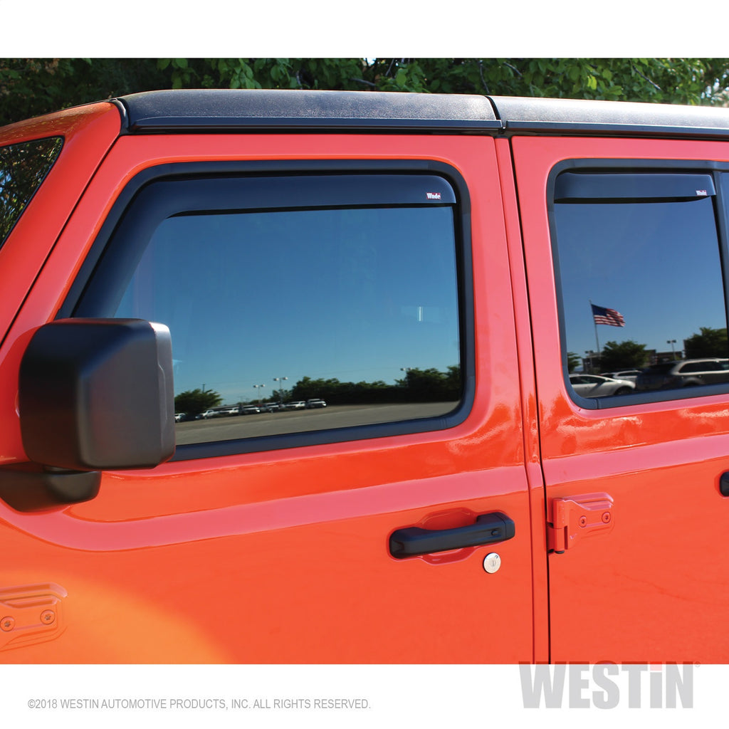 2018-2019-Jeep-Wrangler-Jl-Unlimited-Wade-In-Channel-Wind-Deflector-4Pc---Smoke