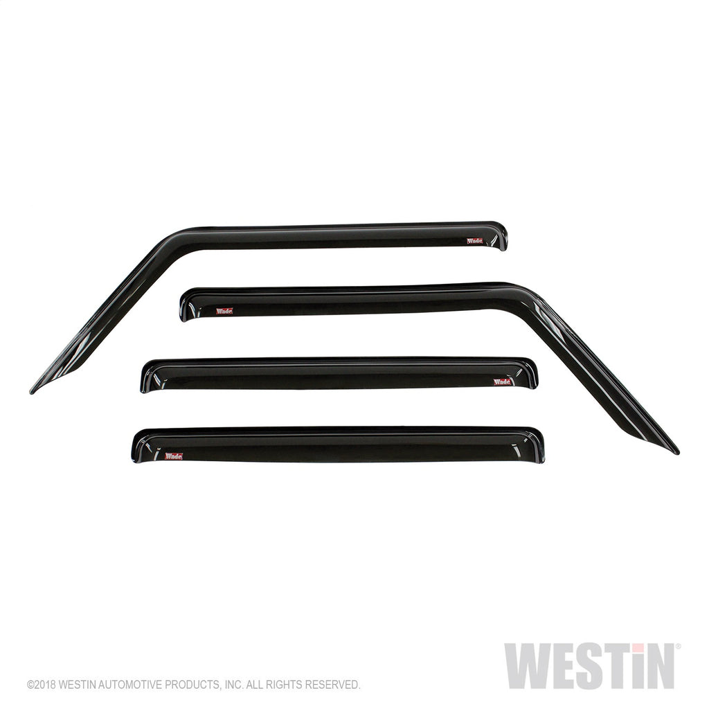 2018-2019-Jeep-Wrangler-Jl-Unlimited-Wade-Slim-Wind-Deflector-4Pc---Smoke