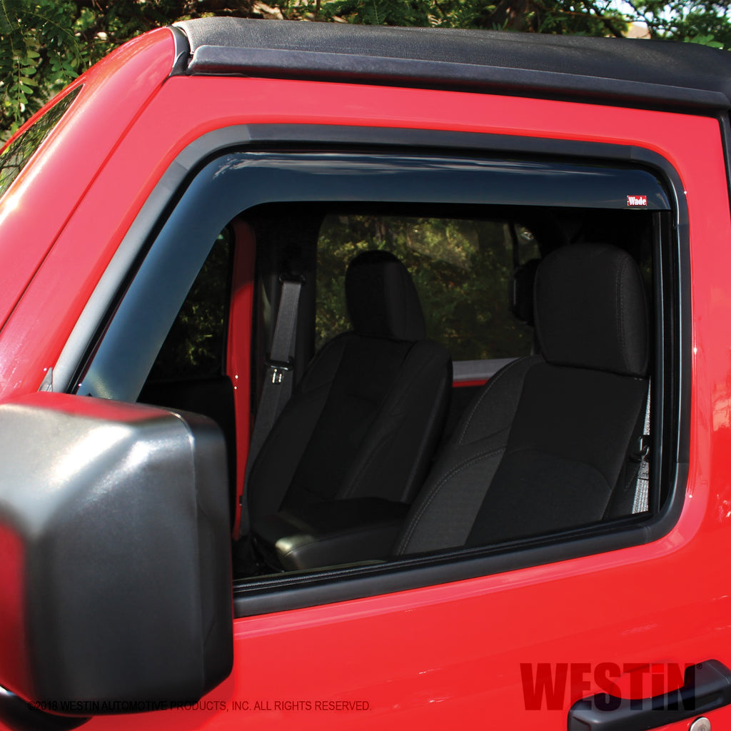 2018-2019-Jeep-Wrangler-Jl-Wade-In-Channel-Wind-Deflector-2Pc---Smoke