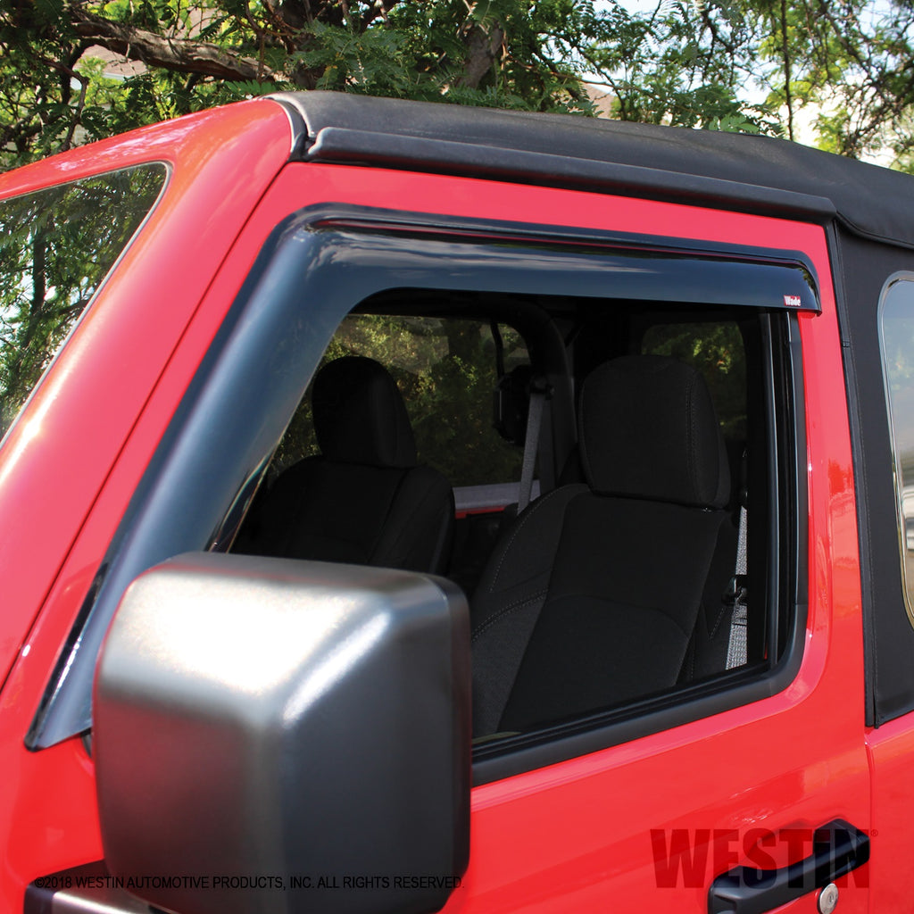2018-2019-Jeep-Wrangler-Jl-Wade-Slim-Wind-Deflector-2Pc---Smoke