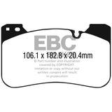 EBC DP32331C Redstuff Ceramic Low Dust Brake Pads
