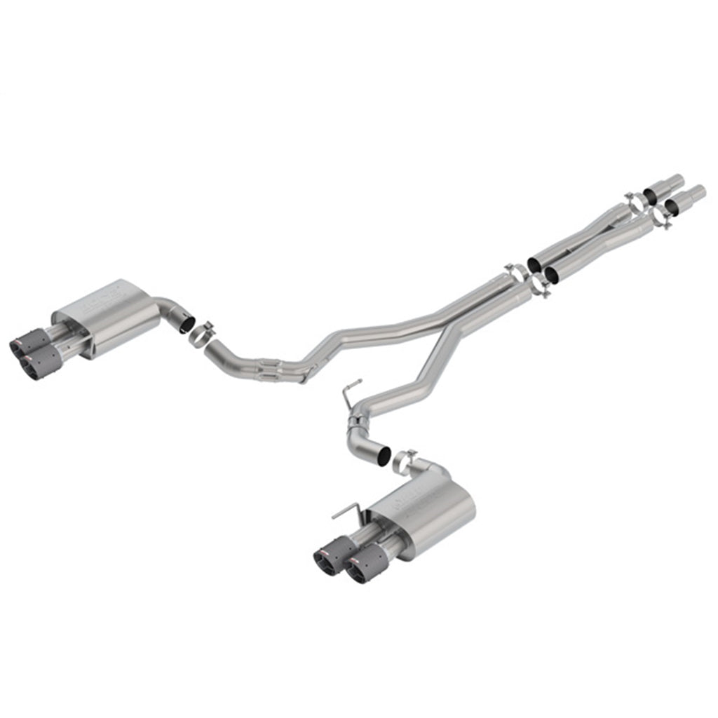 2018-Ford-Mustang-Gt-5.0L-AtMt-(WO-Valves)-Atak-3In-Cat-Back-Exhaust-WCarbon-Fiber-Tips