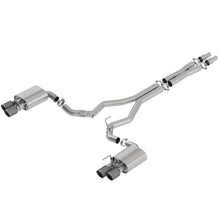 Load image into Gallery viewer, 2018-Ford-Mustang-Gt-5.0L-AtMt-3In-Atak-Catback-Exhaust-W-Valves-(Carbon-Fiber-Black-Tip)