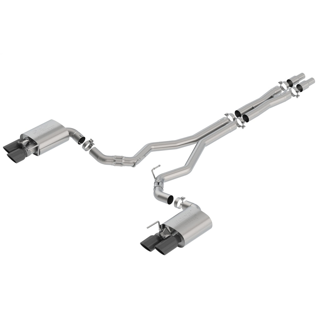 2018-Ford-Mustang-Gt-5.0L-AtMt-3In-Atak-Catback-Exhaust-Black-Chrome-Tips-W-Valves
