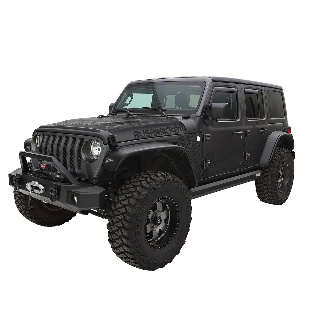 2018-Jeep-Wrangler-(Jl)-Unlimited-Flat-Style-Flares-4Pc---Black