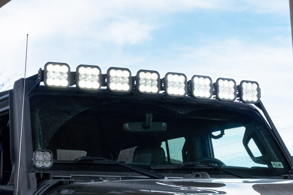 Diode Dynamics DD6820P Mounting bracket for your LED light bar. for Select Jeep Gladiator, Jeep Wrangler