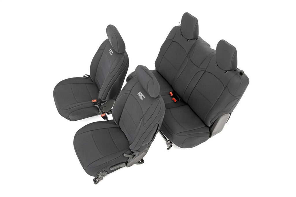 Rough Country 91020 Seat Cover Set for Select Jeep Wrangler, Jeep Wrangler JK