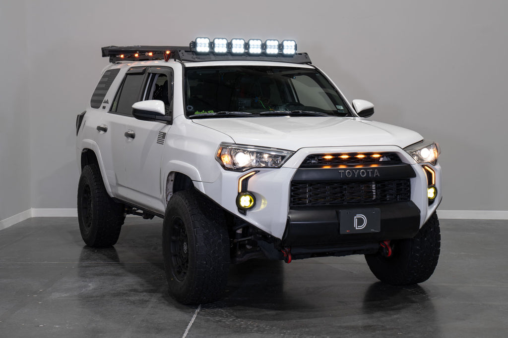 Diode Dynamics DD7894P Allows you to mount one SS5 CrossLink Lightbar to a Prinsu/Sherpa roof rack.