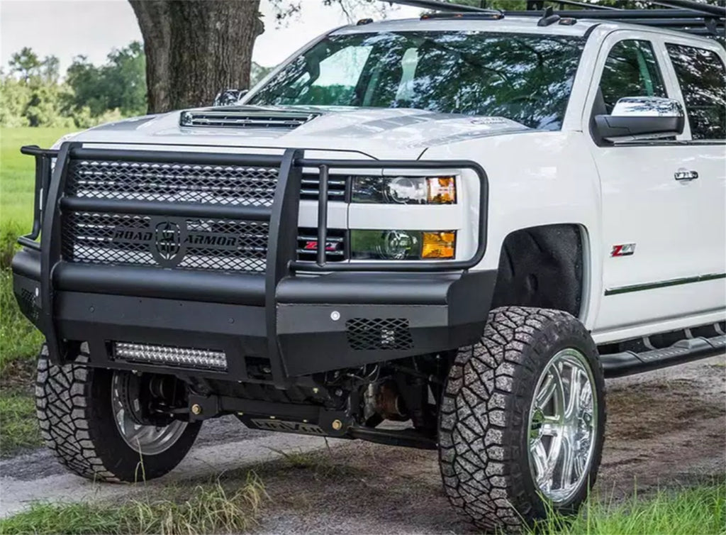 Road Armor 315VF6B Vaquero Non-Winch Front Bumper for Select Chevrolet Silverado HD, Chevrolet Silverado HD