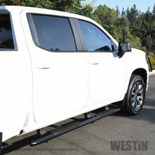 Load image into Gallery viewer, 2019-Chevrolet-SilveradoSierra-1500-Crew-Cab-Non-Ld-Pro-Traxx-4-Oval-Nerf-Step-Bars---Black