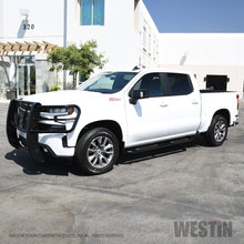 Load image into Gallery viewer, 2019-Chevrolet-SilveradoSierra-1500-Crew-Cab-Platinum-4-Oval-Nerf-Step-Bars---Black