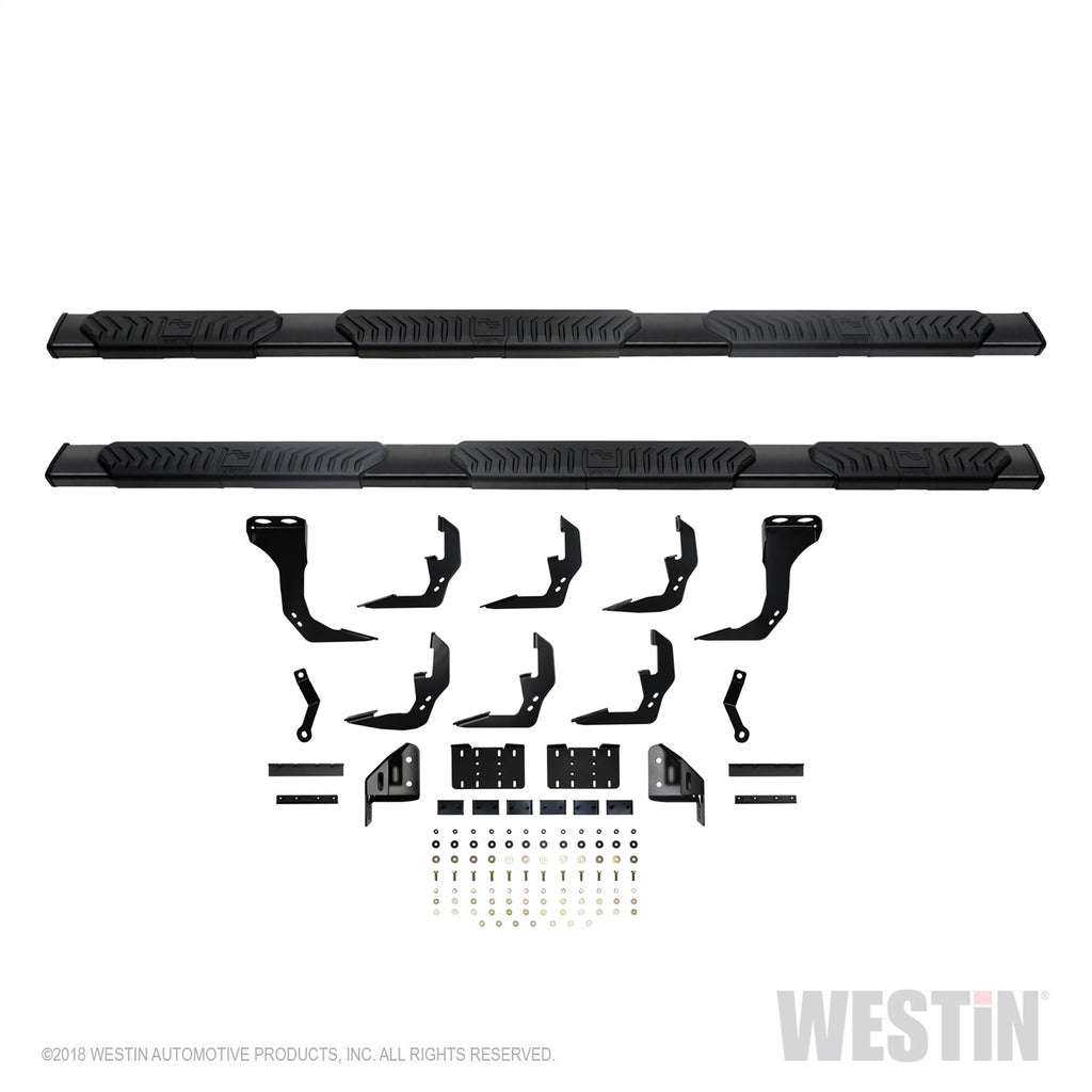 2019-Chevrolet-SilveradoSierra-1500-Crew-Cab-(5.5Ft)-R5-Modular-Nerf-Step-Bars---Black