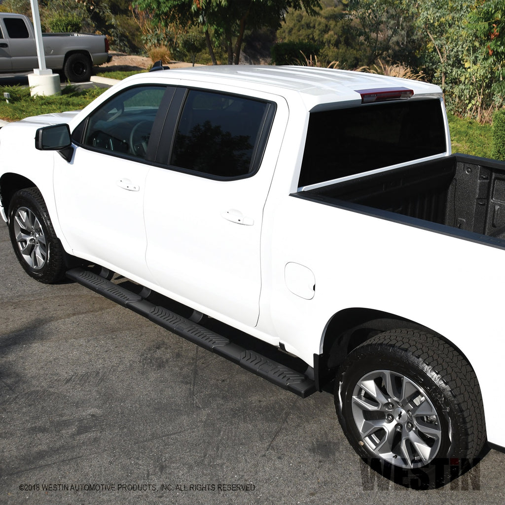 2019-Chevrolet-SilveradoSierra-1500-Crew-Cab-(5.5Ft)-R5-Modular-Nerf-Step-Bars---Black