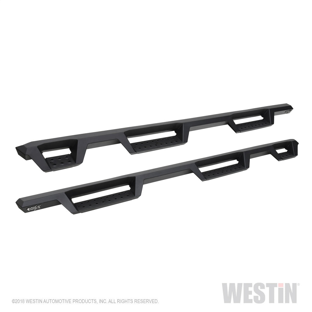 2019-Chevrolet-SilveradoSierra-1500-(5.5Ft)-Drop-Wheel-To-Wheel-Nerf-Step-Bars---Txt-Black