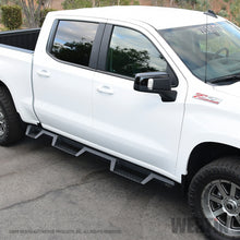 Load image into Gallery viewer, 2019-Chevrolet-SilveradoSierra-1500-(5.5Ft)-Drop-Wheel-To-Wheel-Nerf-Step-Bars---Txt-Black