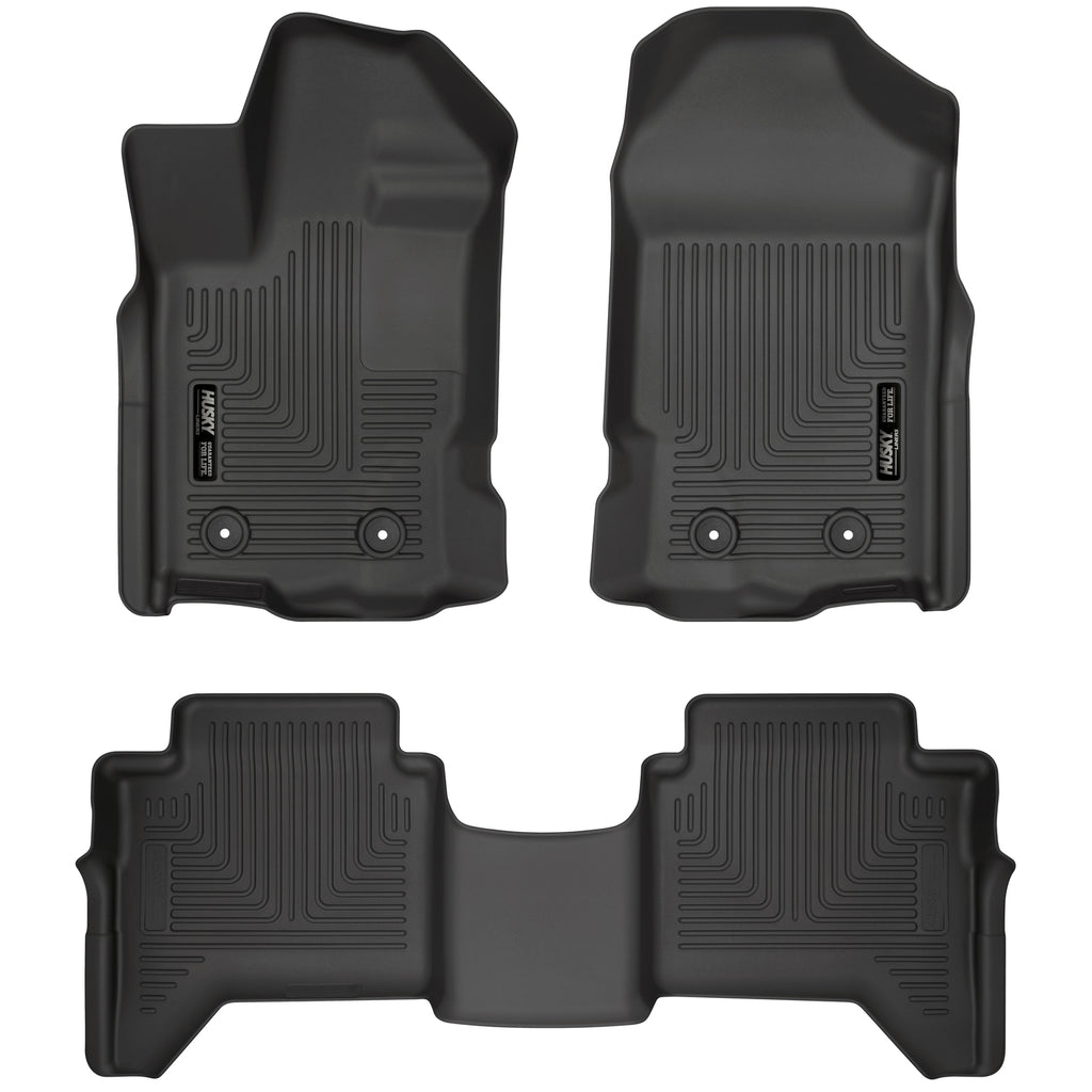 2019-Ford-Ranger-Supercrew-Cab-Weatherbeater-Black-Front--2Nd-Seat-Floor-Liners