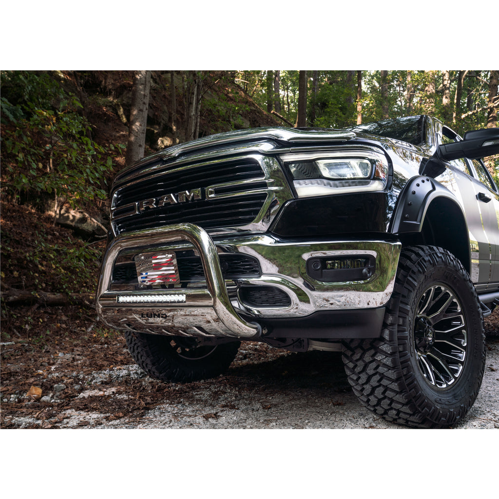 2019-Ram-1500-Bull-Bar-WLight--Wiring---Polished