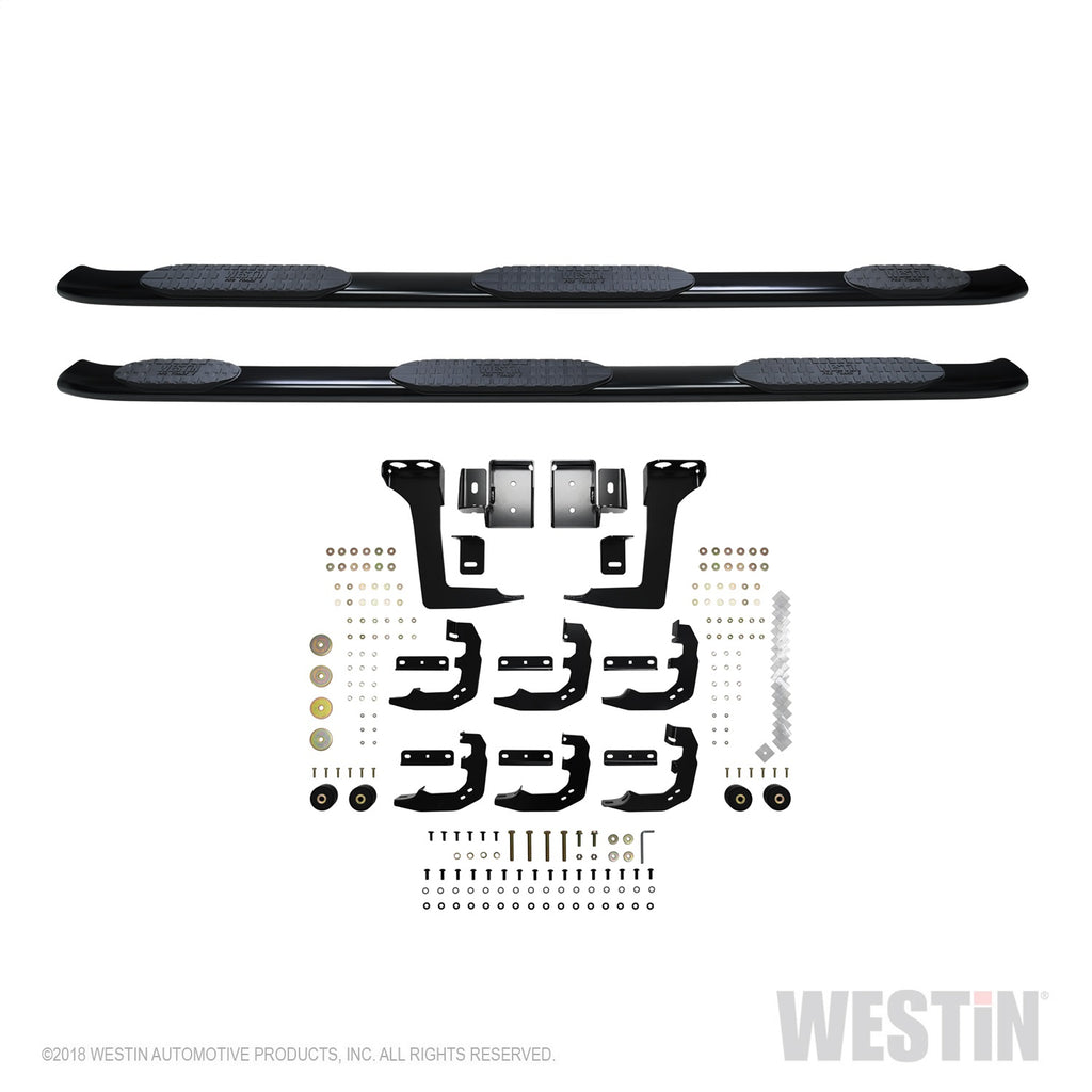 2019-Ram-1500-Crew-Cab-W-6.5Ft-Bed-Pro-Traxx-5-W2w-Oval-Nerf-Step-Bars---Black