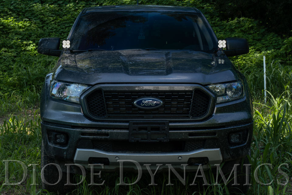 Diode Dynamics DD6588 Allows you to mount two Stage Series 2" LED Pods above the hood. for Select Ford Ranger