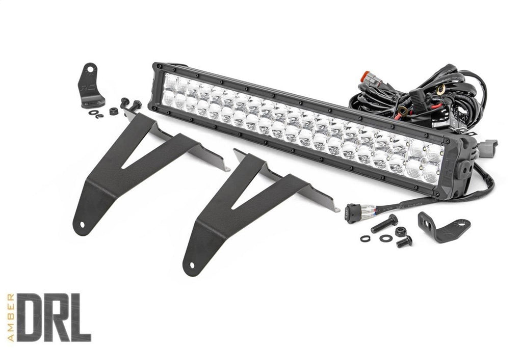Rough Country 70781 Hidden Bumper Chrome Series LED Light Bar Kit for Select Ram