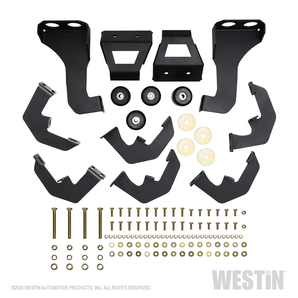 2020-Chevy-Silverado-25003500-Crew-Cab-(6.5Ft-Bed)-Hdx-W2w-Nerf-Step-Bars---Textured-Black