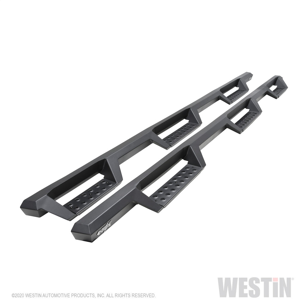 2020-Chevy-Silverado-25003500-Crew-Cab-(6.5Ft-Bed)-Hdx-W2w-Nerf-Step-Bars---Textured-Black