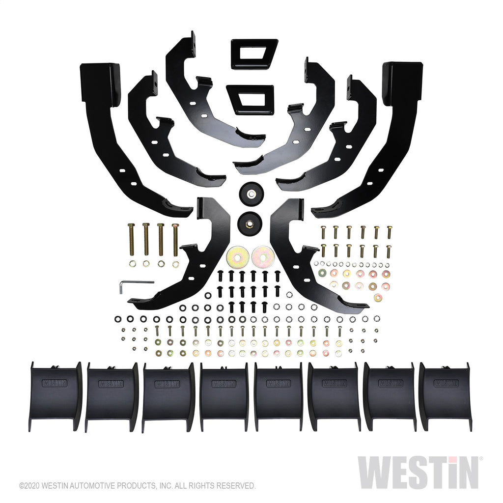 2020-Chevy-Silverado-25003500-Crew-Cab-(6.5Ft-Bed)-Pro-Traxx-Oval-W2w-Nerf-Step-Bars---Black