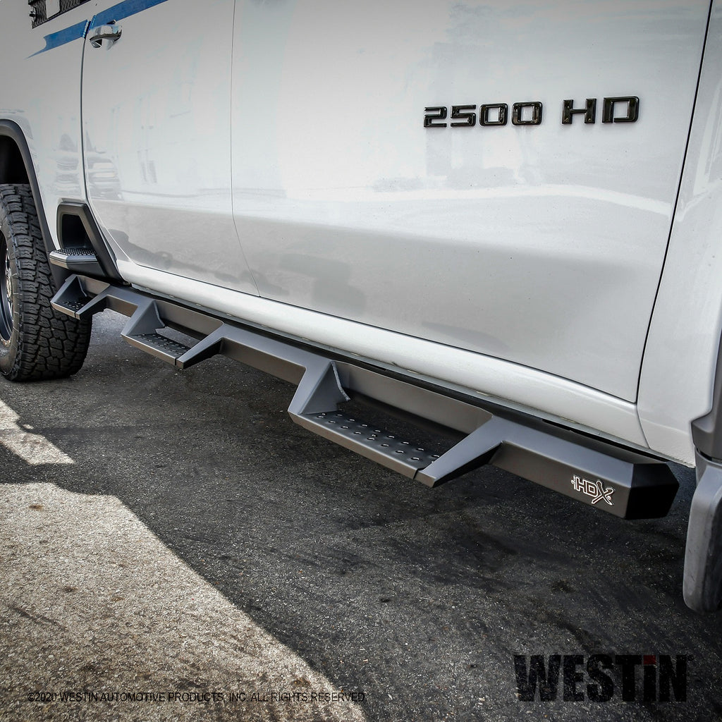 2020-Chevy-Silverado-25003500-Crew-Cab-(6.5Ft-Bed)-Hdx-W2w-Nerf-Step-Bars---Textured-Black