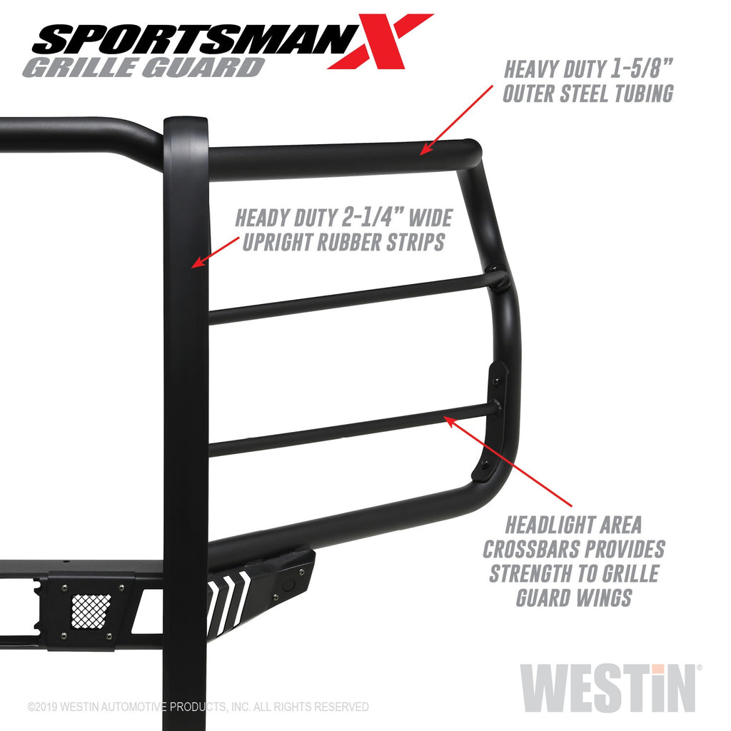 2020-Chevy-Silverado-25003500-Sportsman-X-Grille-Guard---Textured-Black