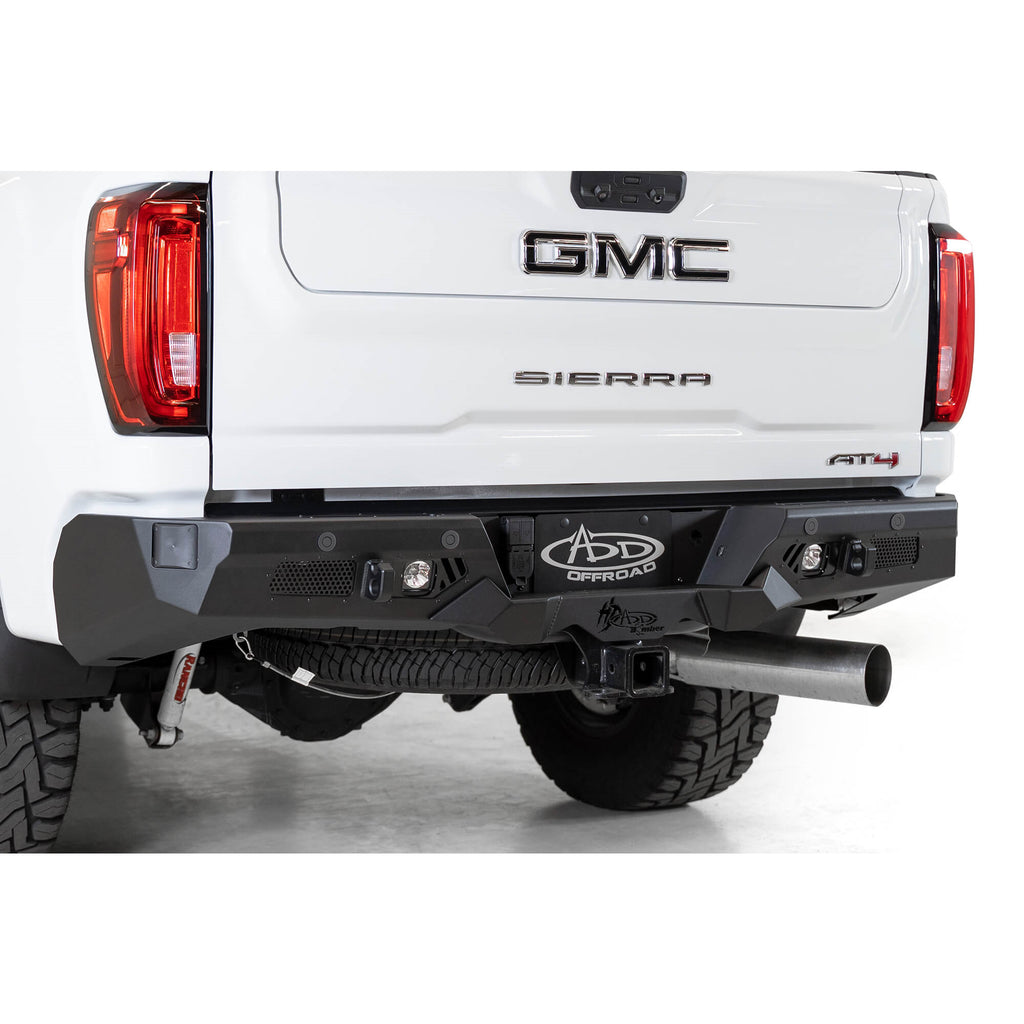 2020-Gm-SierraSilverado-2500-Bomber-Hd-Rear-Bumper-W-Blind-Spot-Mounts