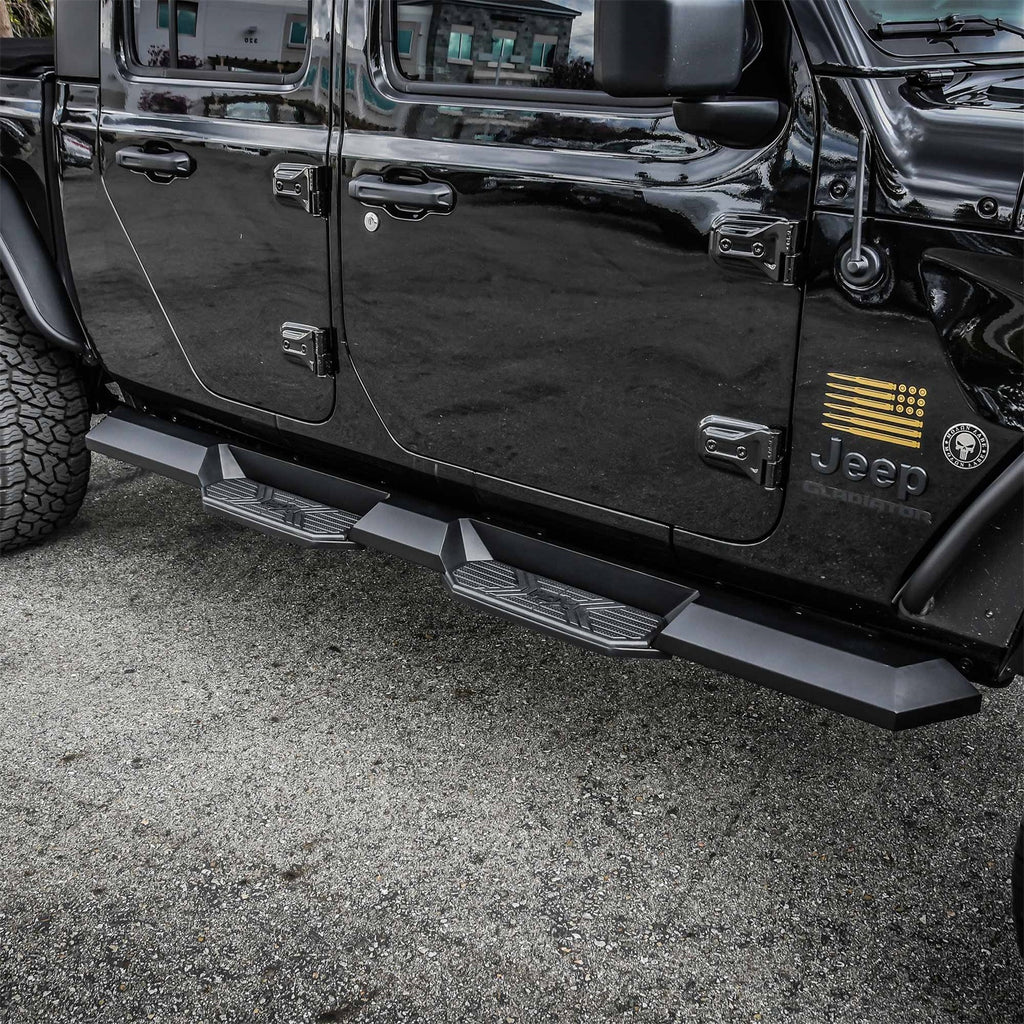 2020-Jeep-Gladiator-Hdx-Xtreme-Nerf-Step-Bars---Textured-Black