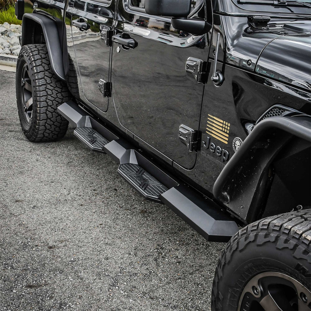 2020-Jeep-Gladiator-Hdx-Xtreme-Nerf-Step-Bars---Textured-Black