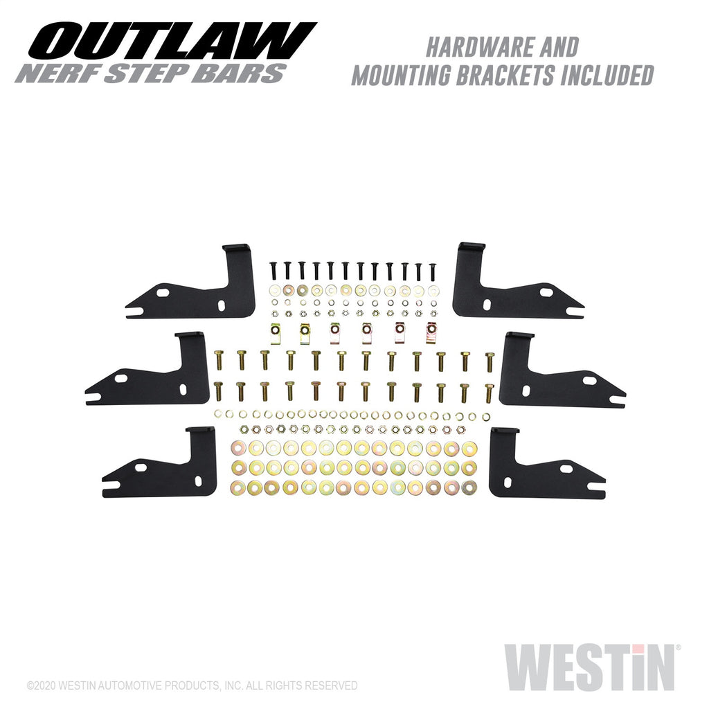 2020-Jeep-Gladiator-Outlaw-Nerf-Step-Bars---Textured-Black