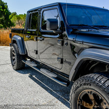 Load image into Gallery viewer, 2020-Jeep-Gladiator-Pro-Traxx-5-Wtw-Oval-Nerf-Step-Bars---Black