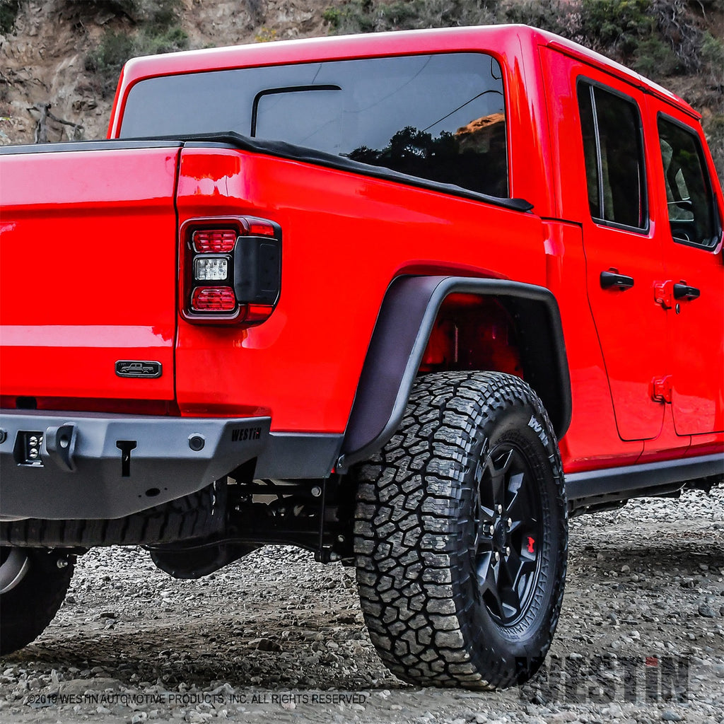 2020-Jeep-Gladiator-Tube-Fenders---Rear---Textured-Black