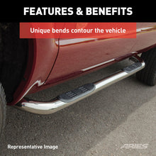Load image into Gallery viewer, ARIES 202000-2 3in. Round Polished Stainless Side Bars; Select Toyota 4Runner - Truck Part Superstore