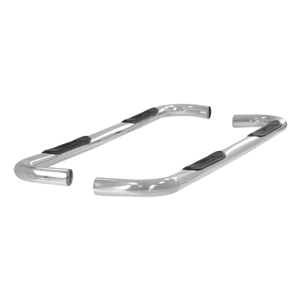 ARIES 202006-2 3in. Round Polished Stainless Side Bars; Select Toyota Tundra Crew Cab - Truck Part Superstore