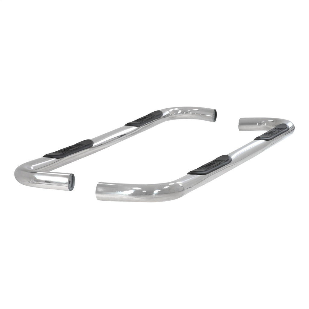 ARIES 202006-2 3in. Round Polished Stainless Side Bars; Select Toyota Tundra Crew Cab - Truck Part Superstore