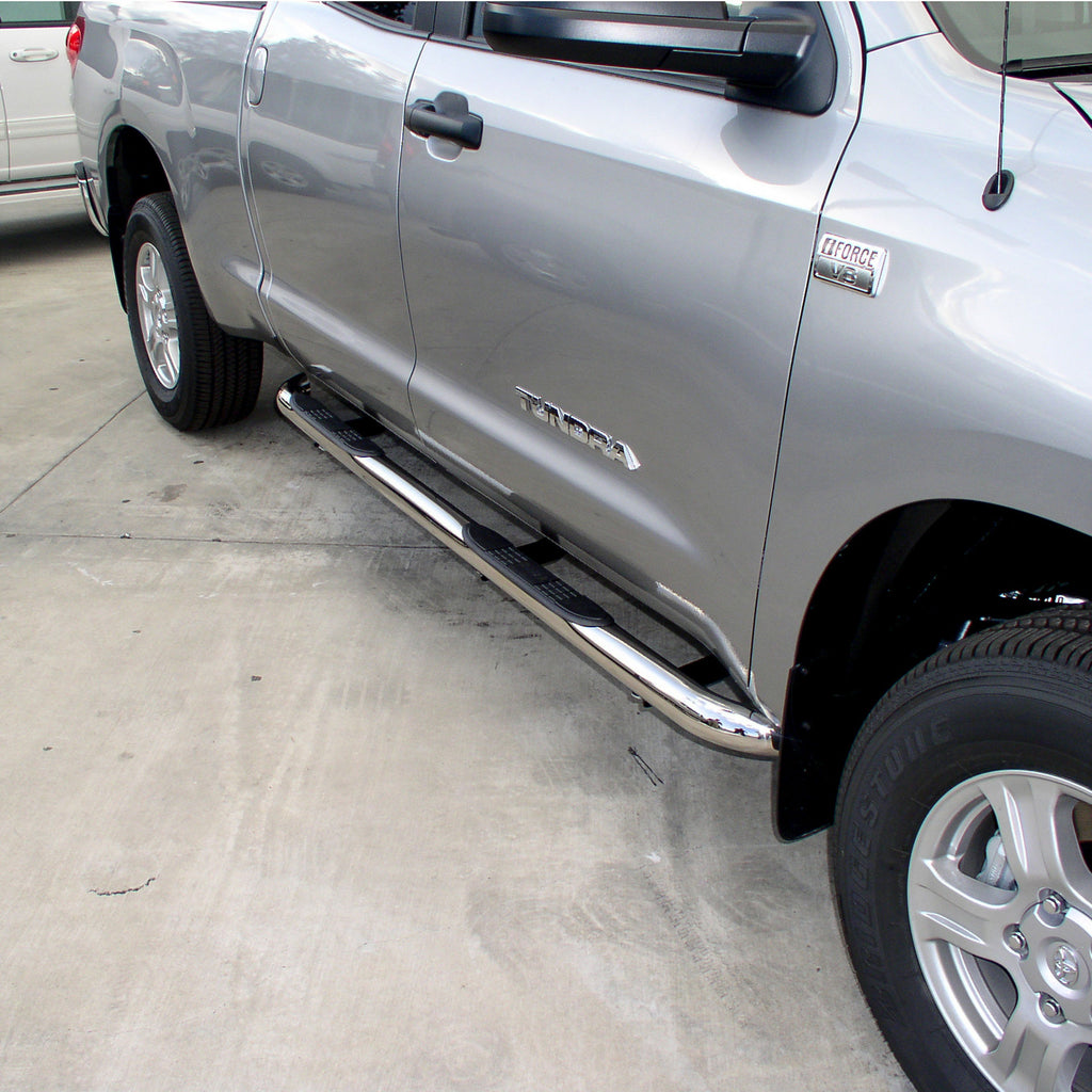 ARIES 202013-2 3" Round Polished Stainless Side Bars, Select Toyota Tundra for Select Toyota Tundra