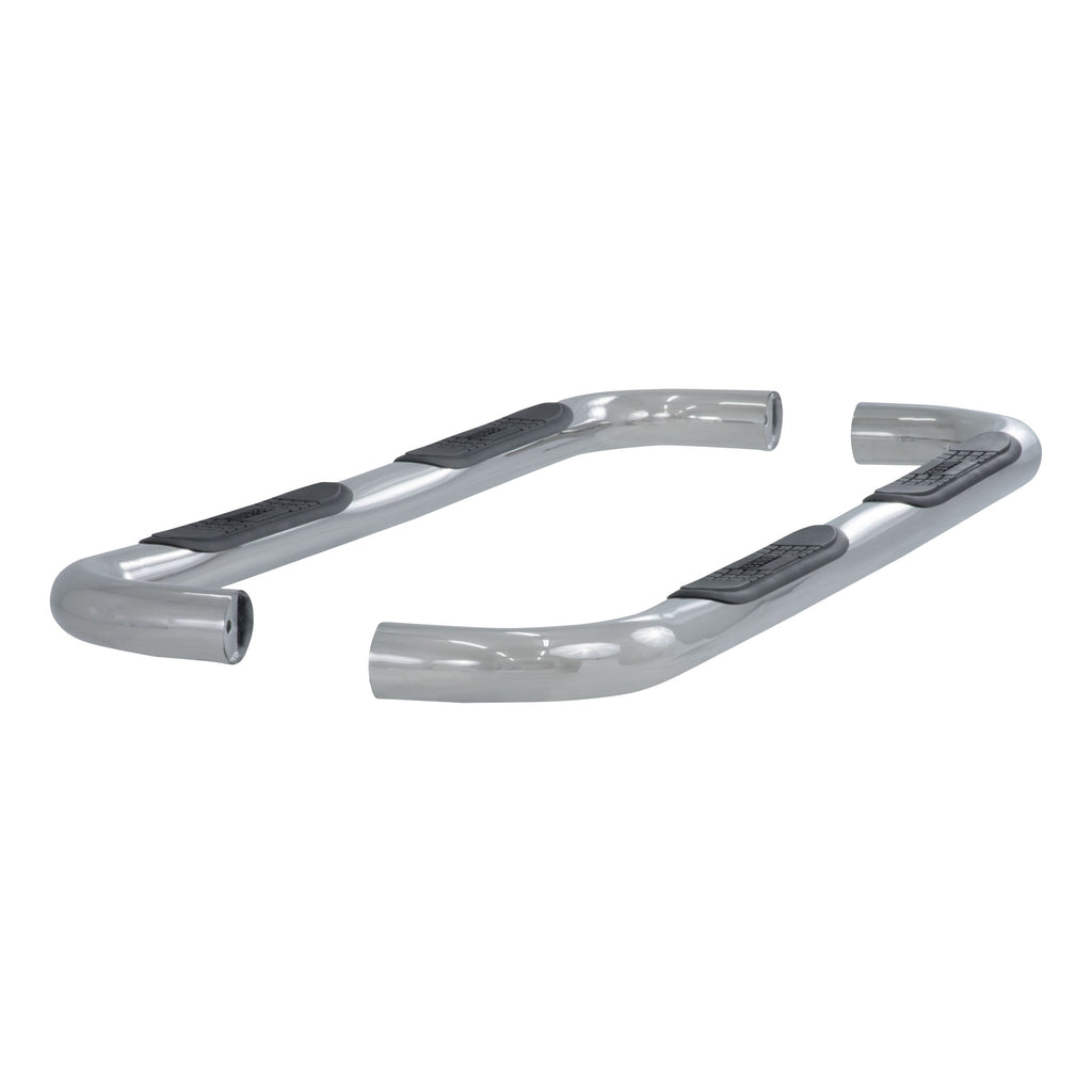 ARIES 202017-2 3in. Round Polished Stainless Side Bars; Select Toyota 4Runner - Truck Part Superstore